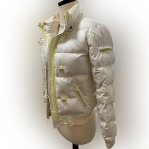 GAP Cream XS Jacket with Neon Stitching